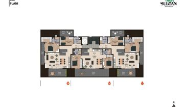 Sultan Residence Project  1+1, 2+1, 4+1 Apartments For Sale in Oba