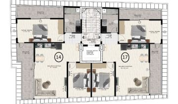 New Level City Residence im Zentrum Von Alanya Zu Verkaufen